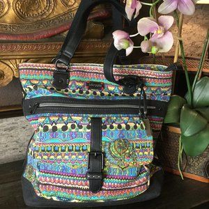 Sakroots peace multi print handbag